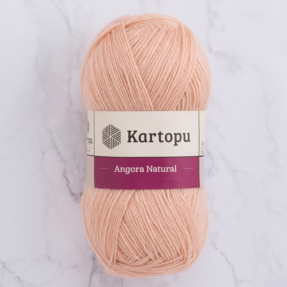 Kartopu Angora Natural Yavruağzı El Örgü İpi - K1873